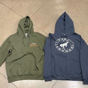 Men's Ford Bronco Hoodie bundle- Green and Blue